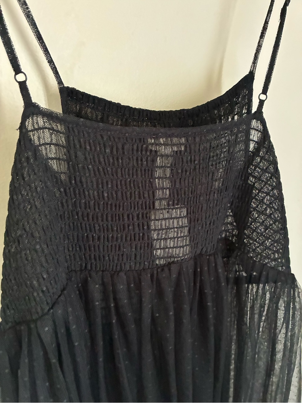 Free People Can’t Stop Won’t Stop Black Sheer Whimsigoth Slip Dress Size Small - Picture 8 of 8